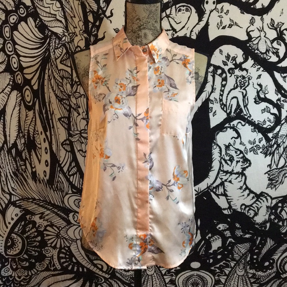 Silky and sheer button up